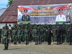 Kodim 1710/Mimika Gelar Upacara Pembukaan TMMD Reguler ke-124 di Kampung Pigapu