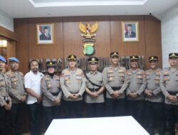 Kapolres Kepulauan Seribu Terima Penyerahan Jabatan Kasat Pam Obvit
