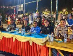 Bhabinkamtibmas Pulau Tidung Hadiri Panggung Seni HUT ke-80 RI di RW 04