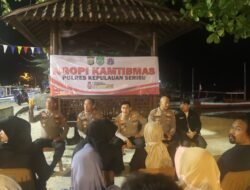 Kapolres Kepulauan Seribu Gelar Ngopi Kamtibmas di Pulau Tidung, Ajak Warga Jaga Jakarta+ dan Sosialisasi Call Center 110