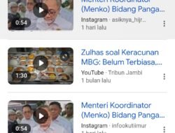Berbagai Kecaman Menko Pangan Zulhas “Penyebab Keracunan Karena belum terbiasa