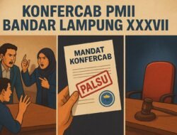 Tiga komisariat Pergerakan Mahasiswa Islam Indonesia (PMII) di Bandar Lampung Serahkan bukti-bukti kecurangan ke PB PMII dalam pelaksanaan Konferensi Cabang (Konfercab) XXXVIII PC PMII Bandar Lampung.