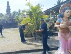 Kapolsek Wonosari Pimpin “Jumat Bersih” di Pura Raharja: Wujud Kepedulian Polri terhadap Tempat Ibadah dan Lingkungan