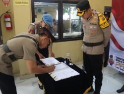 Upacara Penyerahan Jabatan Kasatpamobvit Polres Kepulauan Seribu Berjalan Khidmat dan Lancar