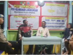Polsek Kepulauan Seribu Utara Bersama Warga Gencarkan Patroli Siskamling untuk Jaga Keamanan Pulau Kelapa