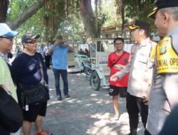 Kapolres Kepulauan Seribu Sambangi Wisatawan di Pulau Pari, Ingatkan Keselamatan dan Ajak “Jaga Jakarta”