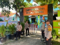 Patroli Jalan Kaki di Pulau Tidung & Pulau Pari, Polsek Kepulauan Seribu Selatan Intensifkan Cegah 3C dan Sosialisasi 110