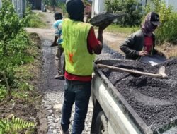 Pembangunan Jalan di Gang Pala 1 Diduga Asal Jadi