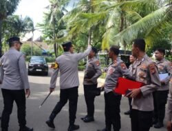 Usai Apel Pagi, Kapolres Kepulauan Seribu Gelar Gaktiplin Bersama Propam