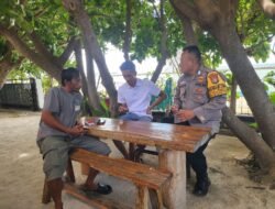 ambang Warga Pulau Lancang, Bhabinkamtibmas Ajak Jaga Jakarta dan Kamtibmas Bersama