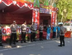 Jamin Keamanan Ibadah Minggu, Personel Pos Yan Menara Ops Lilin 2025 Gelar Patroli di Gereja-Gereja Wilayah Limboto.