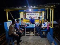 Patroli Malam Gabungan, Polsek Kepulauan Seribu Selatan Perkuat Siskamling dan Sosialisasi Layanan 110