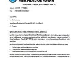 PT Mitra Pelabuhan Mandiri Somasi Edy Syahputra Koordinator GeRAK Aceh Barat