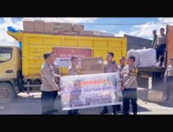 *Wujudkan Kepedulian Polri, Polres Aceh Timur Salurkan Bantuan Logistik Kapolri ke 14 Titik Pengungsian Banjir*