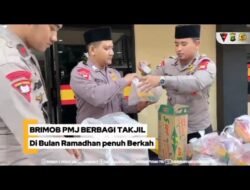 *Brimob Polda Metro Jaya Gelar Aksi Berbagi Takjil bagi Masyarakat yang Berpuasa*