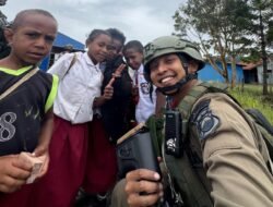 *Patroli Humanis Satgas Ops Damai Cartenz di Kampung Kabiding, Kehangatan Warga dan Tawa Anak-Anak Warnai Pagi di Oksibil*