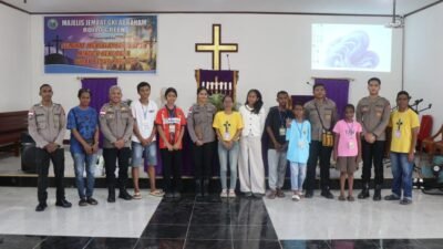 Lewat Belajar dan Bermain, Satgas Damai Cartenz Hadirkan Senyum Ceria Anak-anak Papua di Momen Paskah