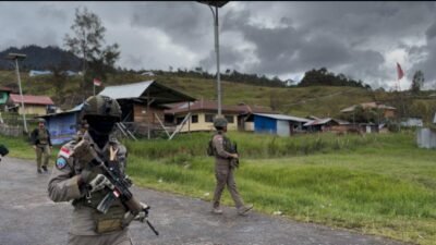 Pengamanan Satgas Damai Cartenz Hadirkan Rasa Aman Saat Ibadah Prapaskah di Sinak